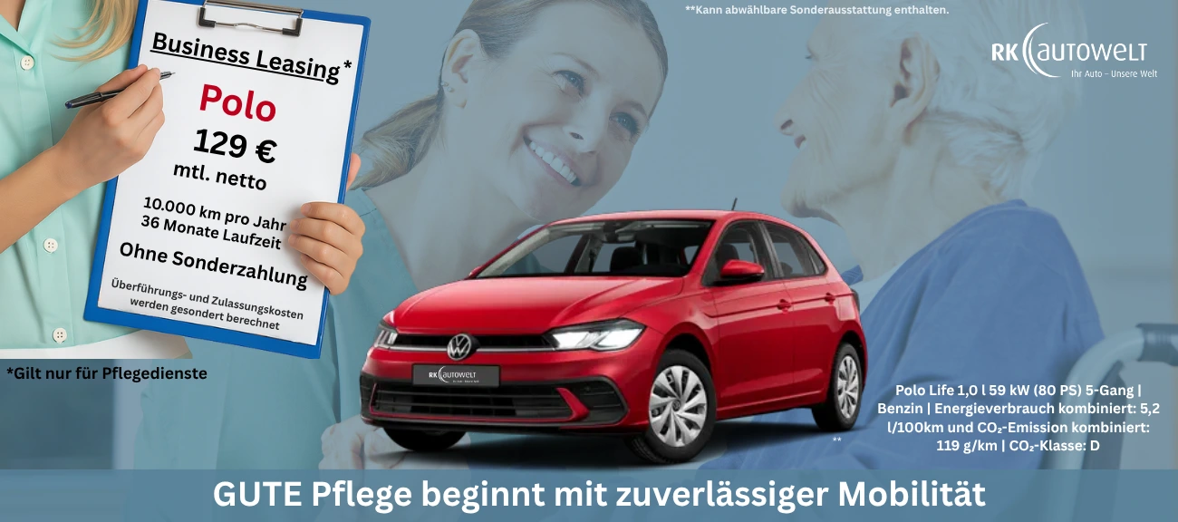 Polo Angebot Pflegedienste ab 129 € mtl.